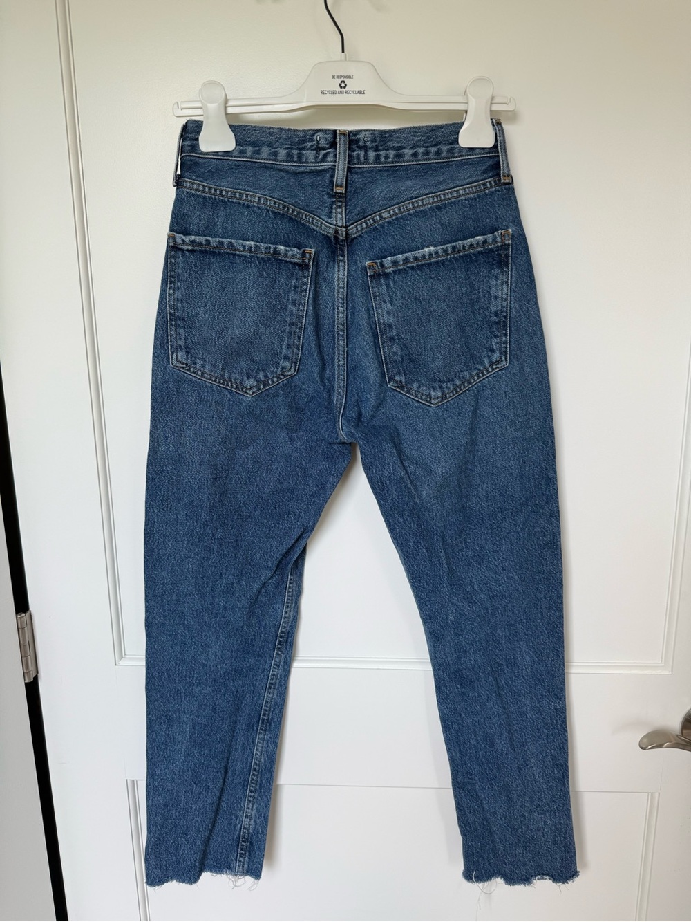 Agolde Riley High Rise Straight Crop Jeans - Sphere - Picture 2 of 3